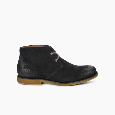 UGG Leighton WP Black Desert Boots for Men (NCTL60542)